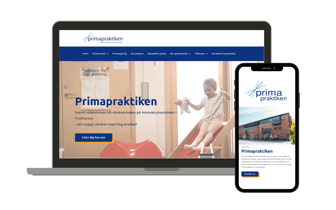 Ny hemsida för Primapraktiken